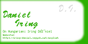 daniel iring business card